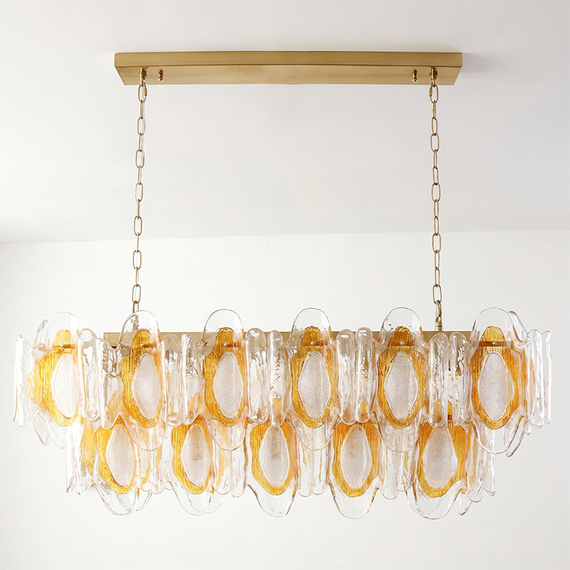 Liorueon Kronleuchter aus Glas mit langer Form