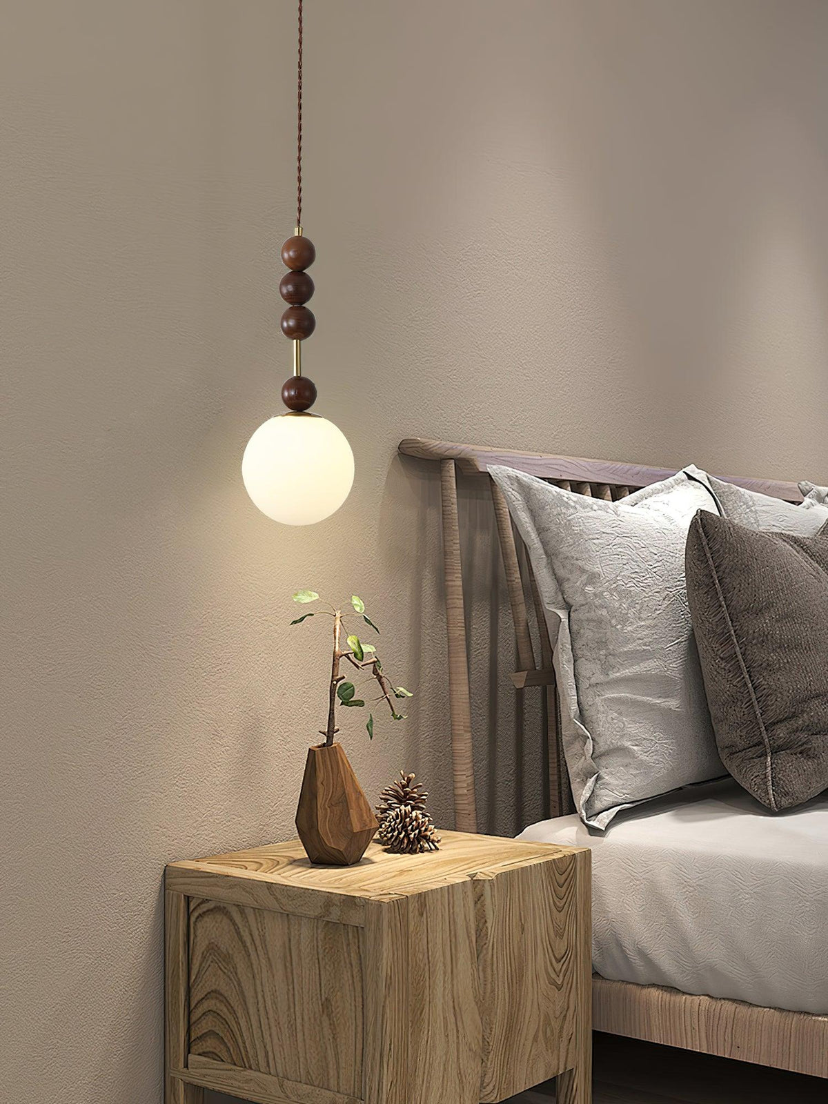 Aldanelle Pendelleuchte aus Holz