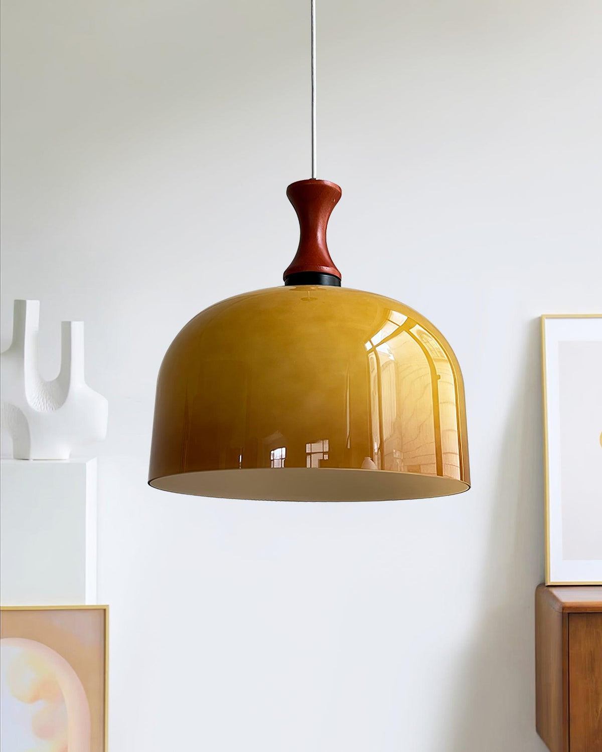 Lioraer Pendelleuchte aus Glas im Retro-Stil