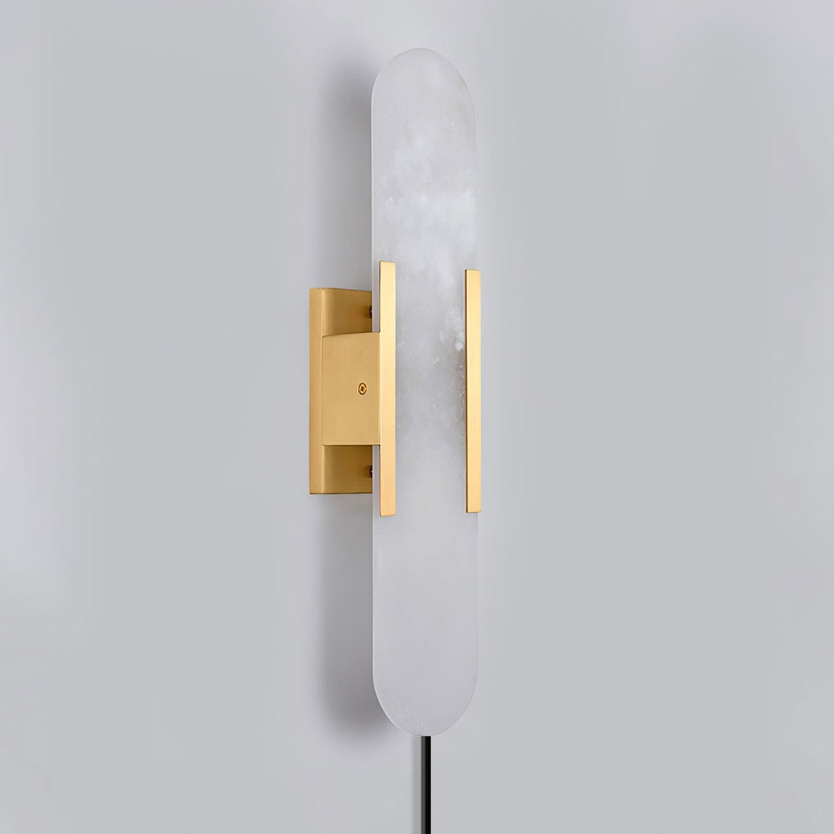 Bano Oblong Alabaster Wandleuchte mit Stecker