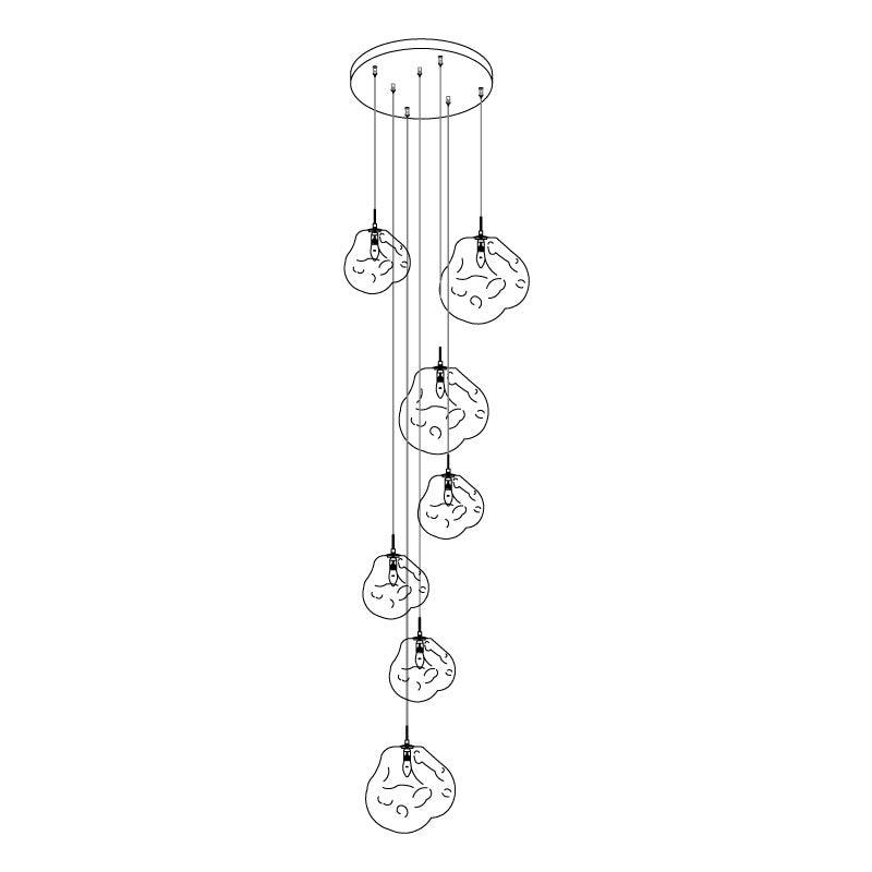 Lumora Pendelleuchte Irregular Cluster Sculptural