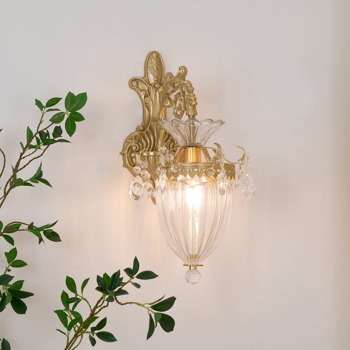 Vireon Wandleuchte Gold Doppel-Wandleuchte modern zeitgenössisch