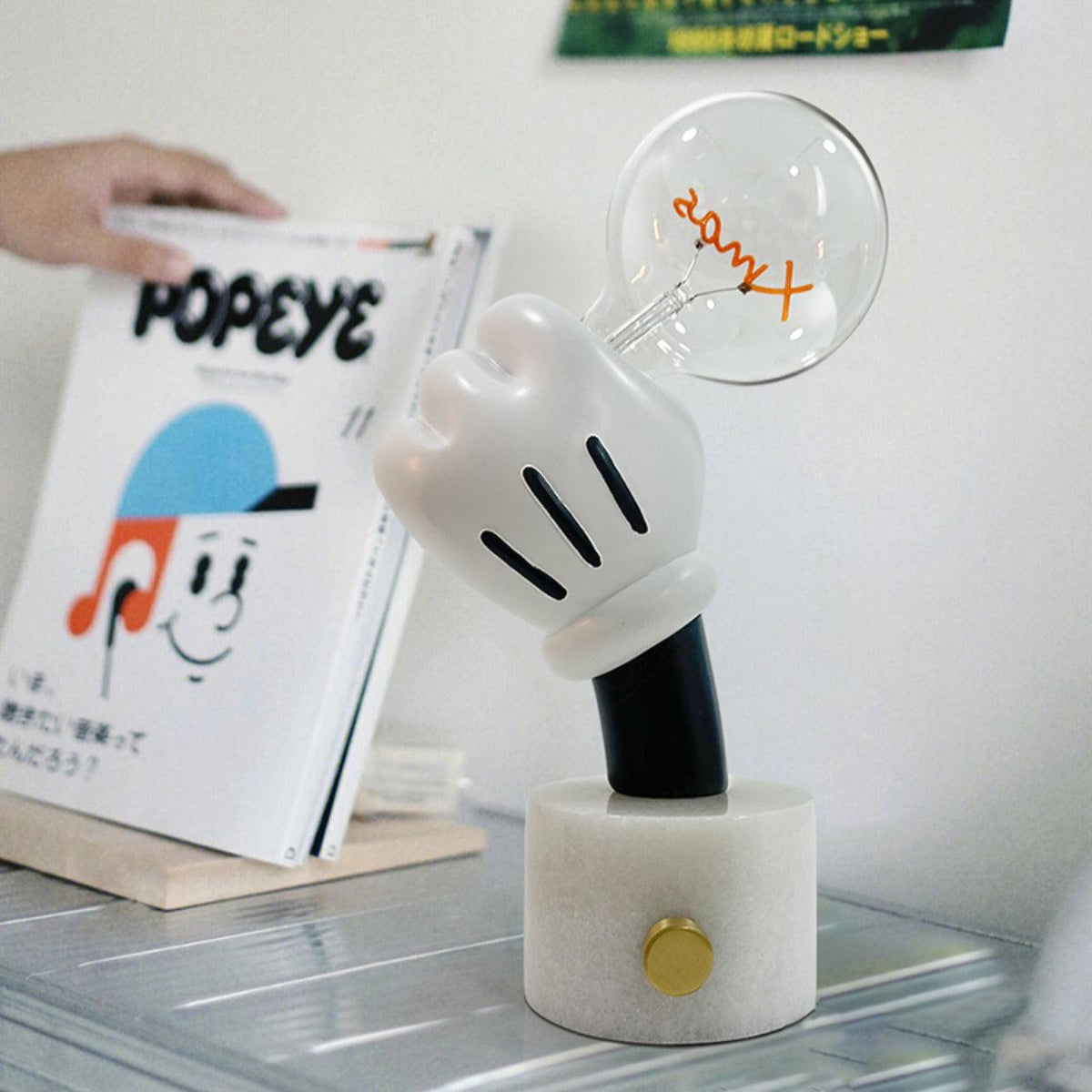 Cosoril Cartoon Handschuh-Tischlampe