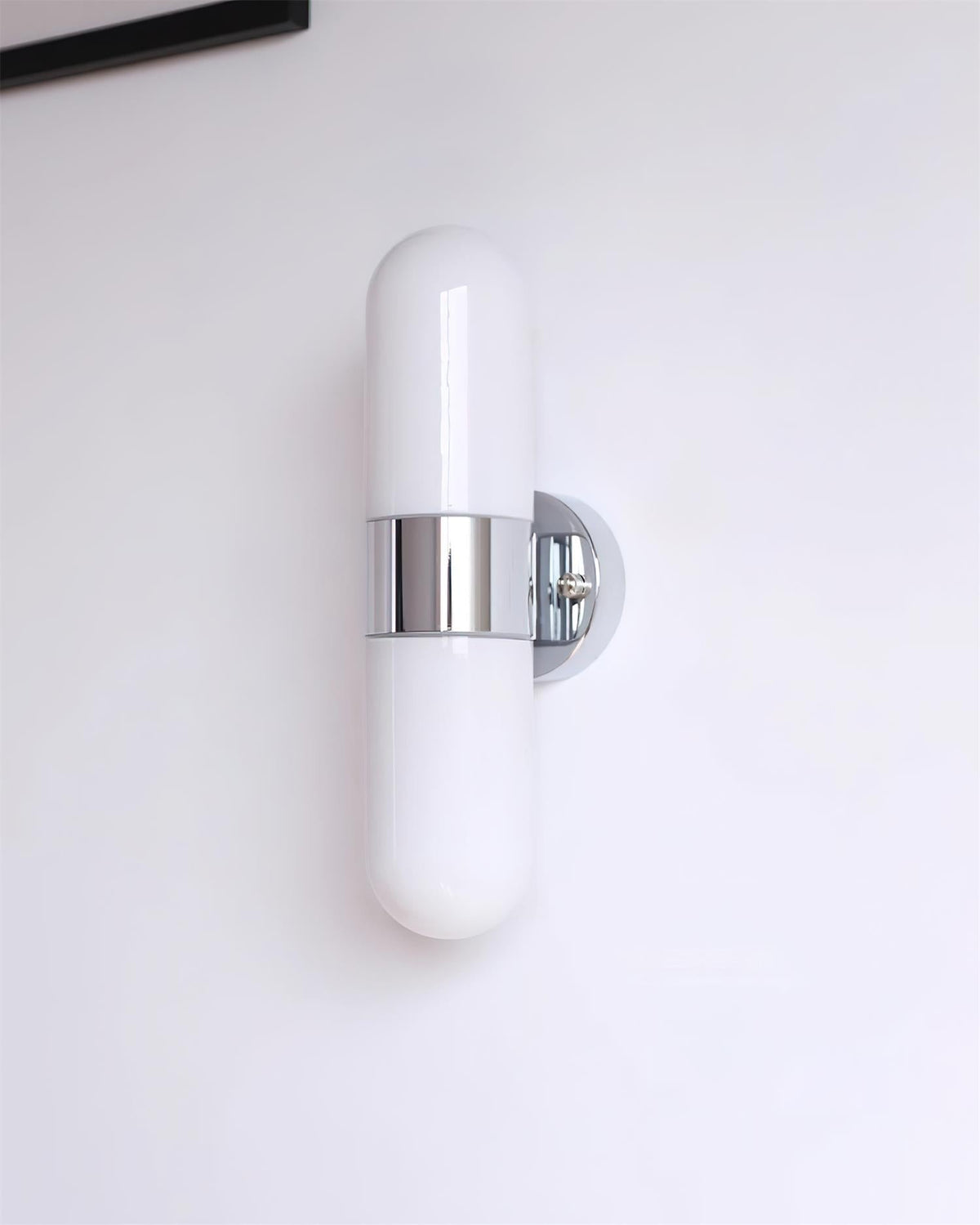 Wandleuchte aus Metall und Glas, moderner minimalistischer vertikaler Sockel für das Schlafzimmer | Cielum