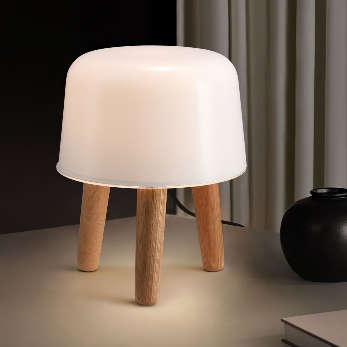 GlowPod Tischleuchte aus Holz