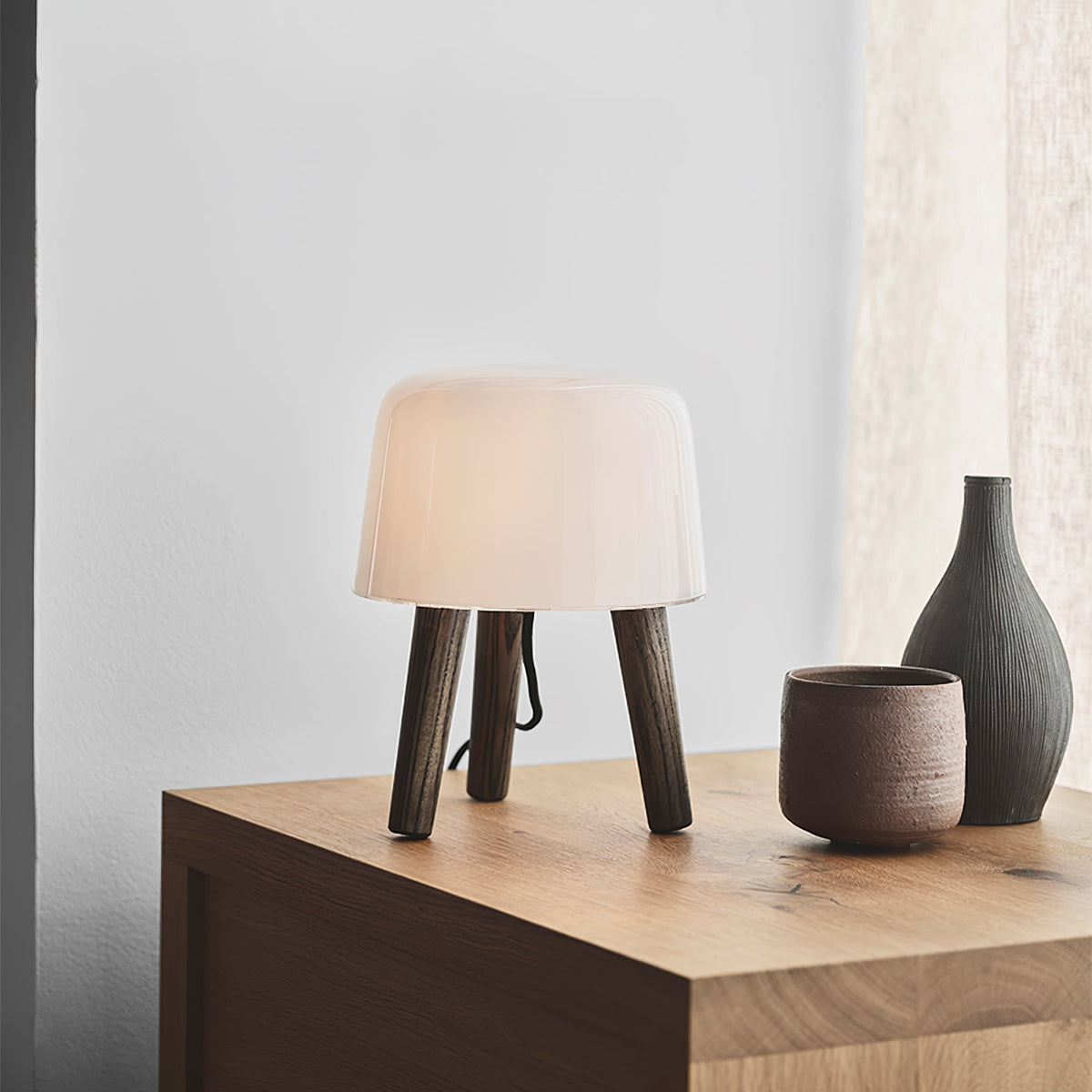 GlowPod Tischleuchte aus Holz