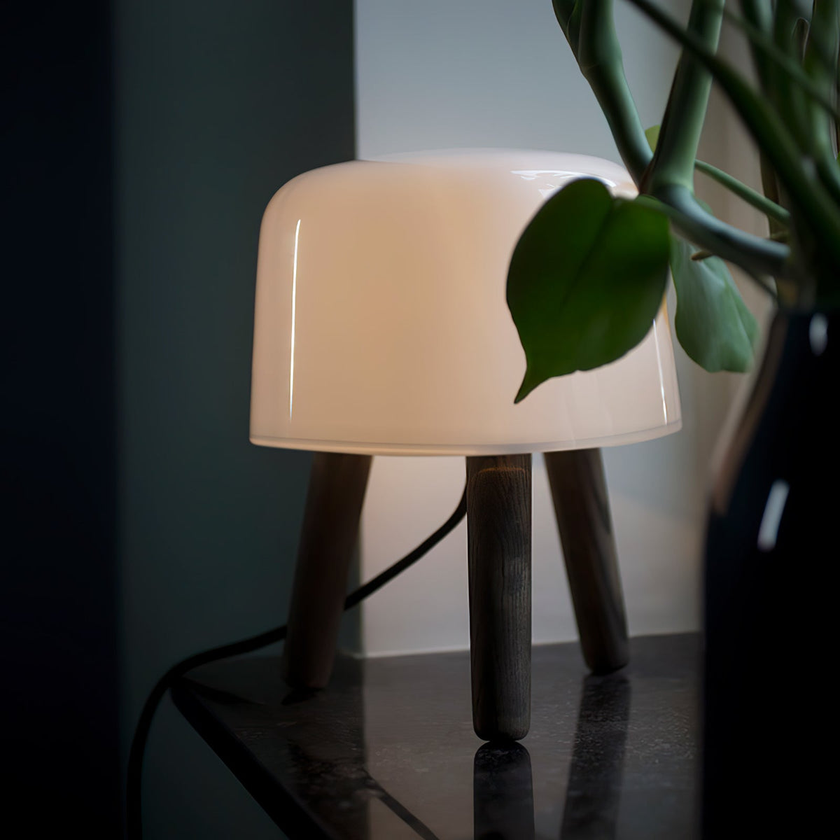 GlowPod Tischleuchte aus Holz