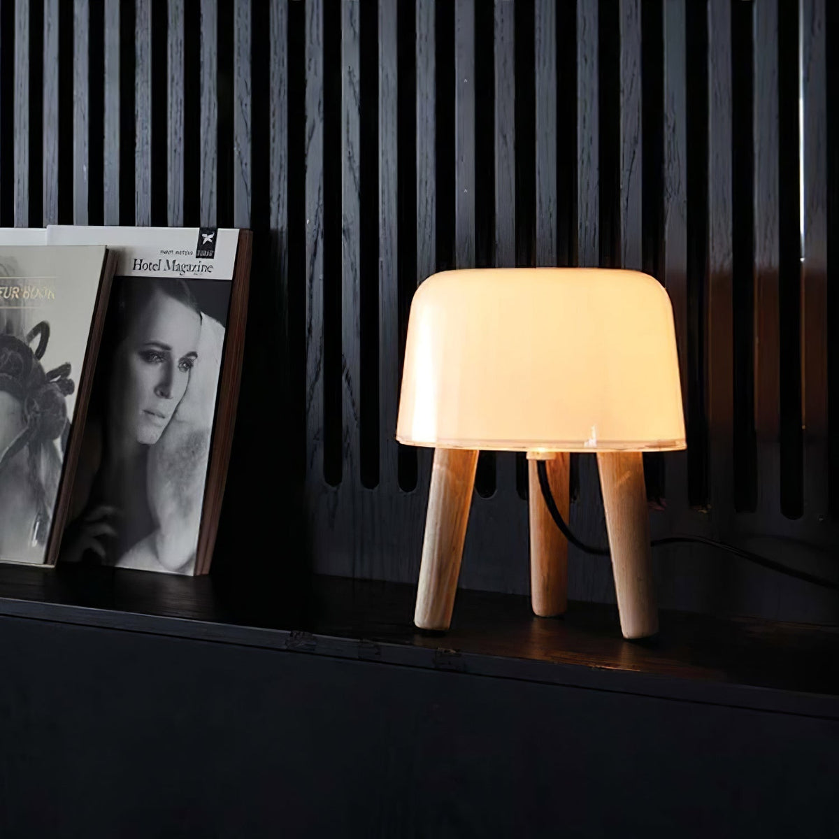 GlowPod Tischleuchte aus Holz