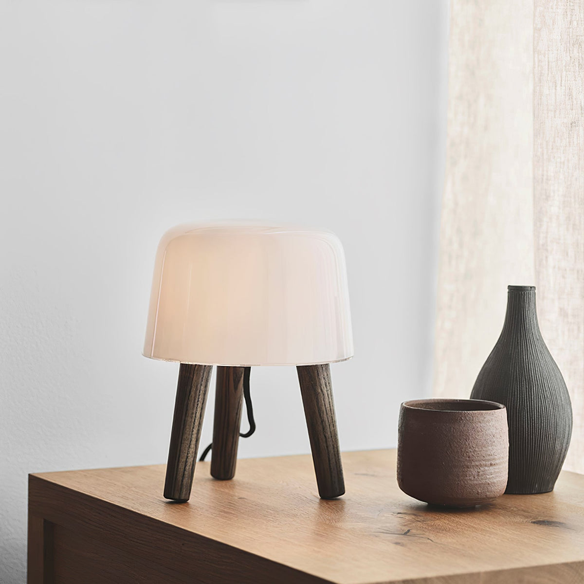 GlowPod Tischleuchte aus Holz