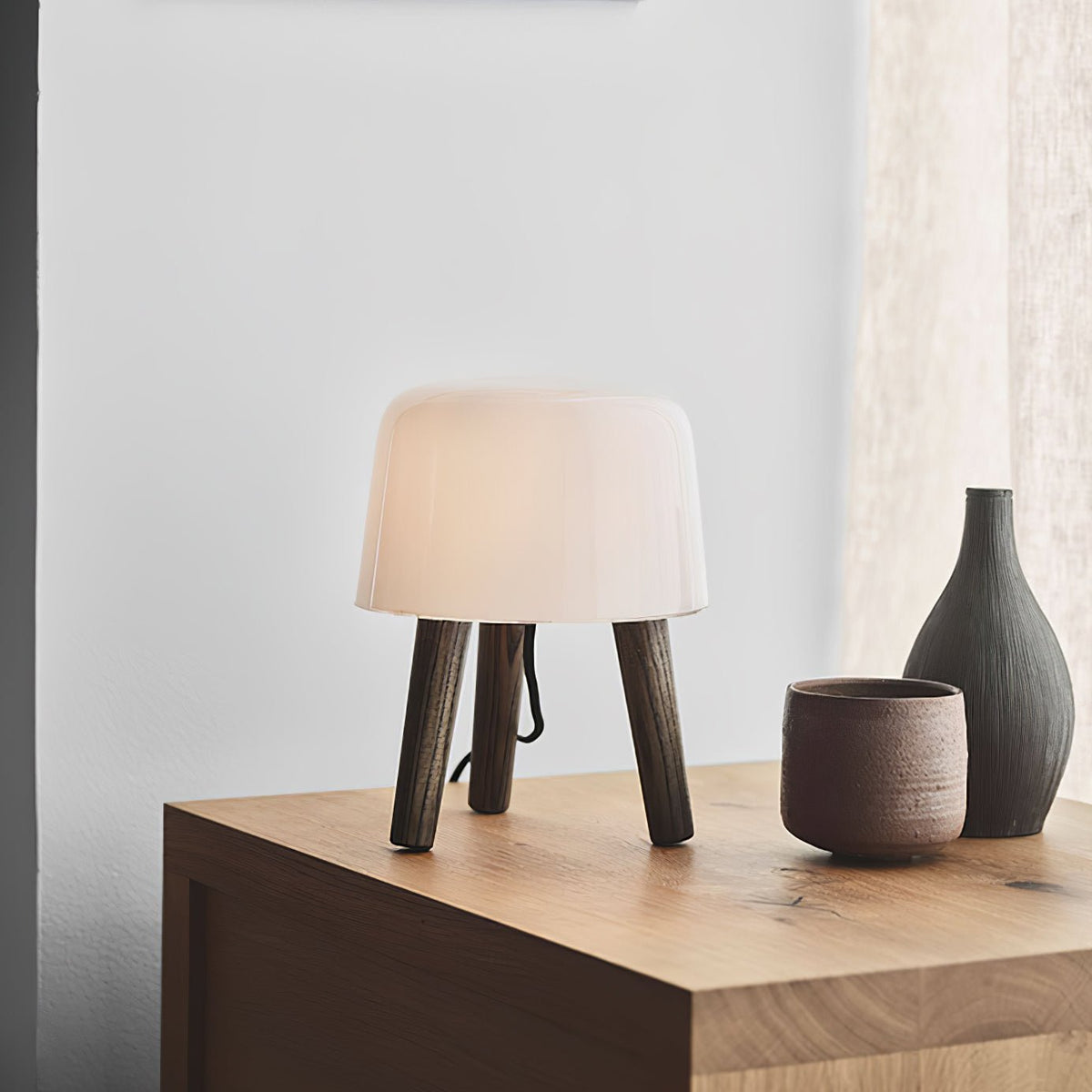 GlowPod Tischleuchte aus Holz