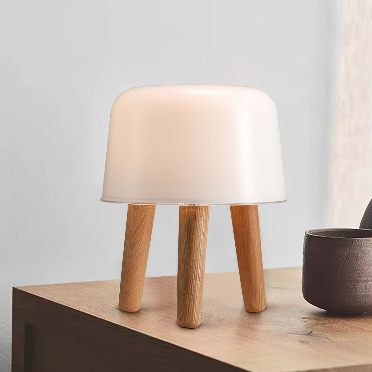 GlowPod Tischleuchte aus Holz
