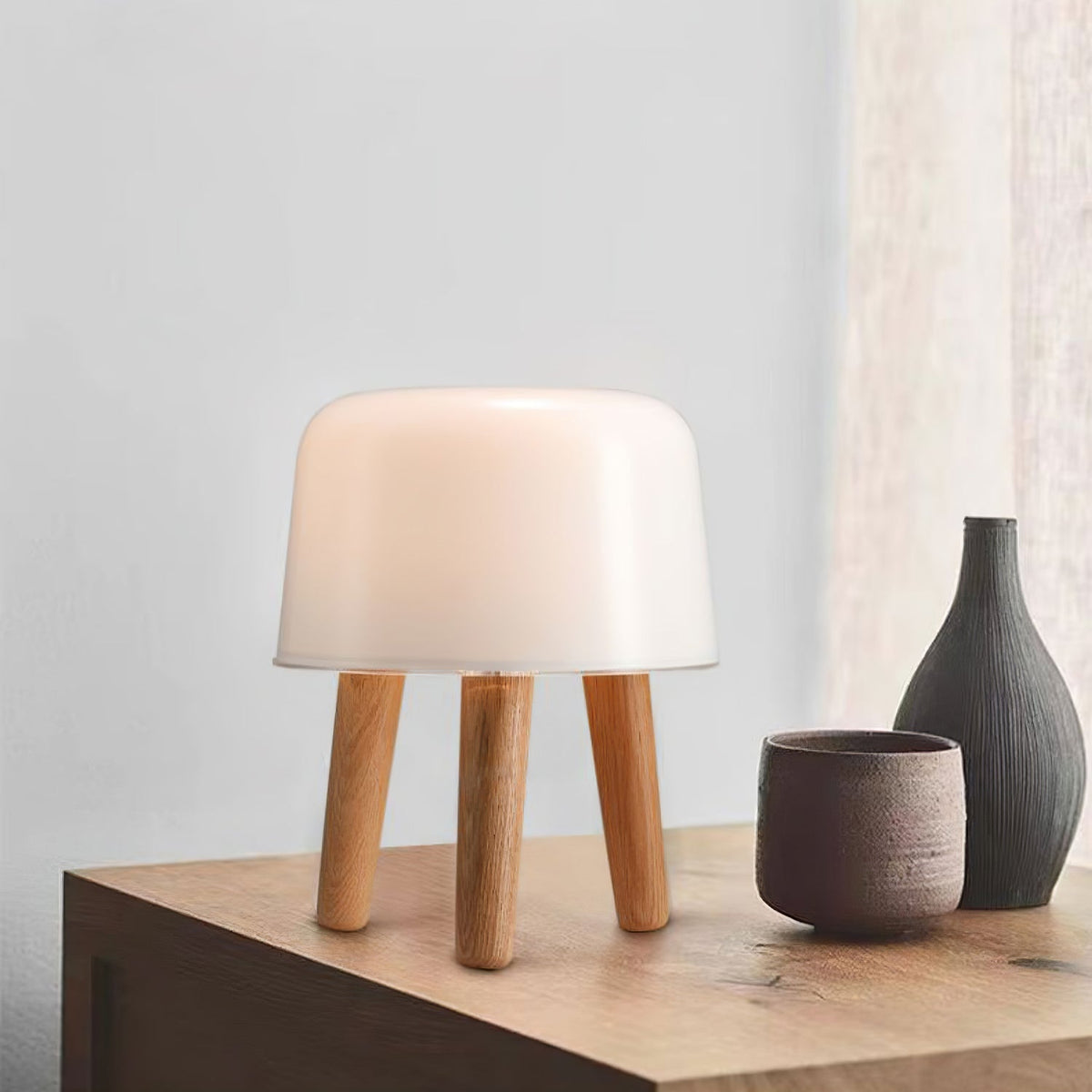 GlowPod Tischleuchte aus Holz