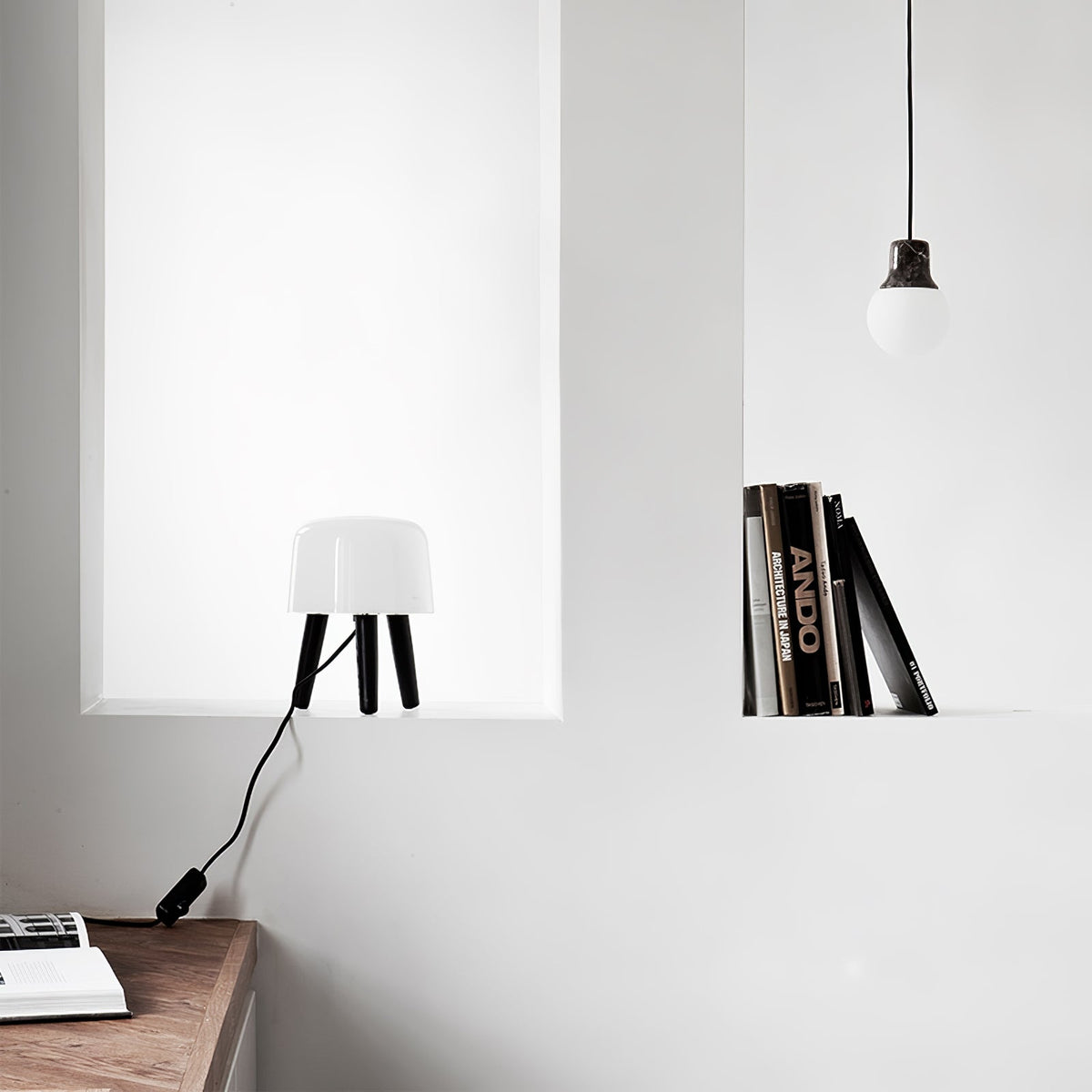 GlowPod Tischleuchte aus Holz