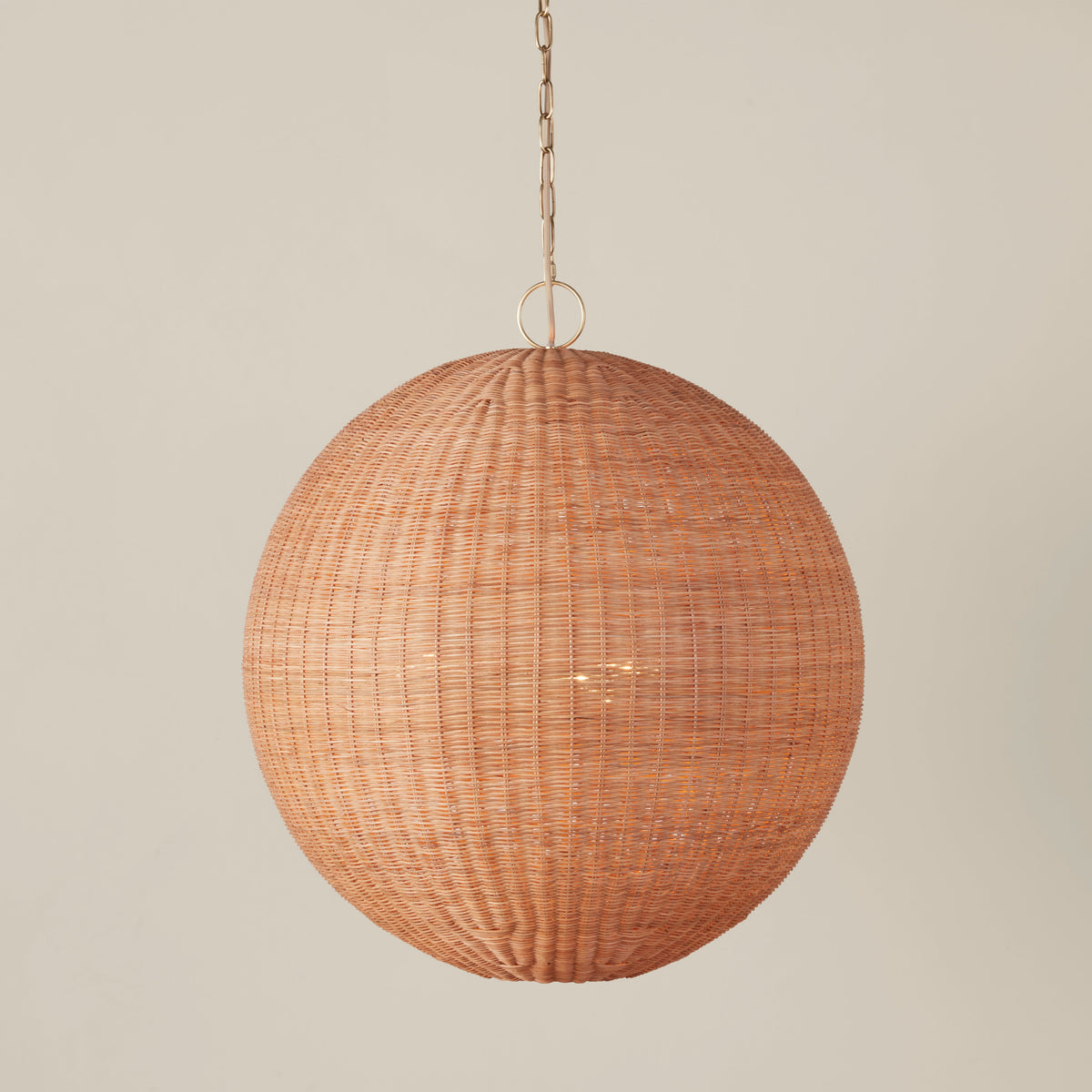 Ravisaya Rattan-Rund-Pendelleuchte