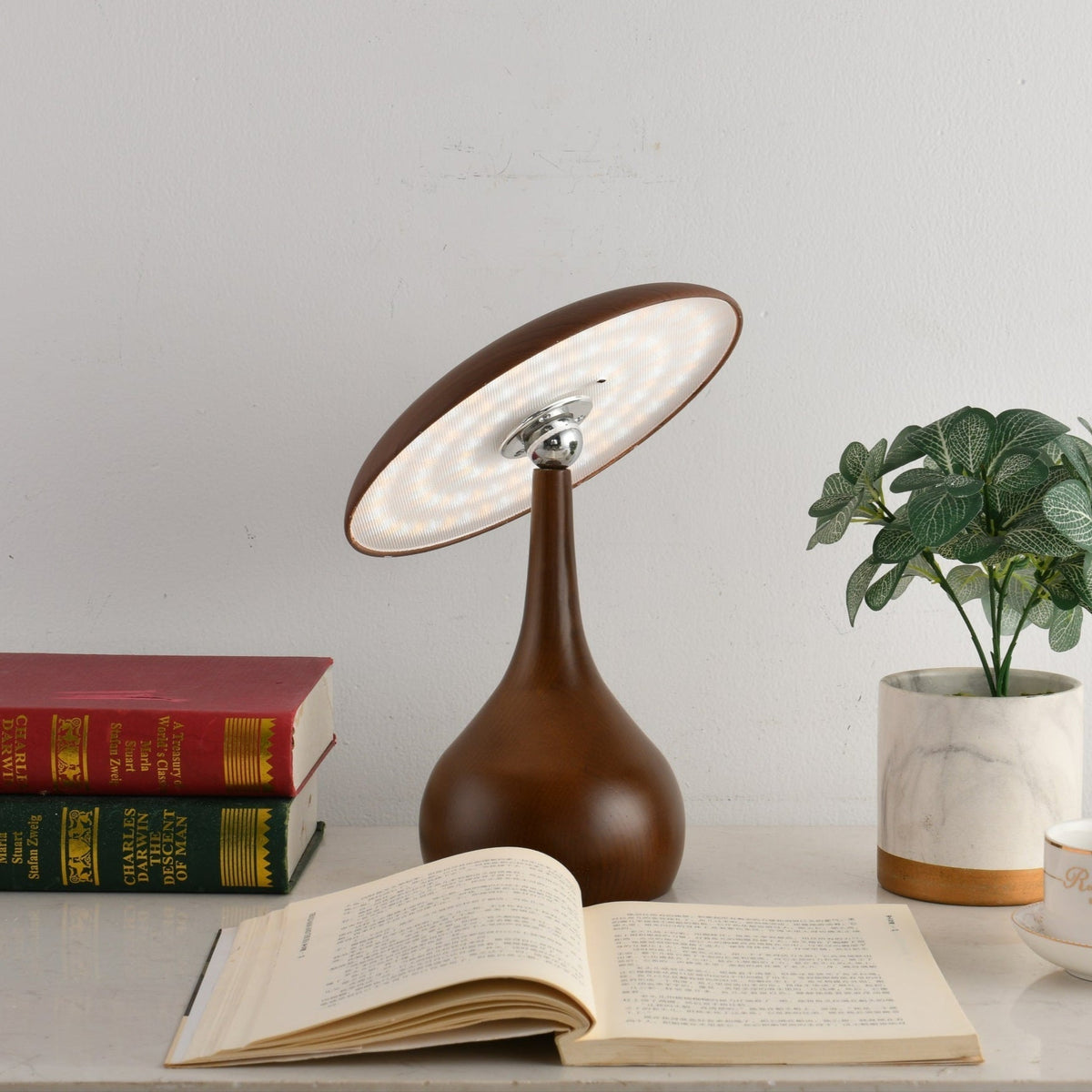 Orbis Vintage Holz Tischleuchte