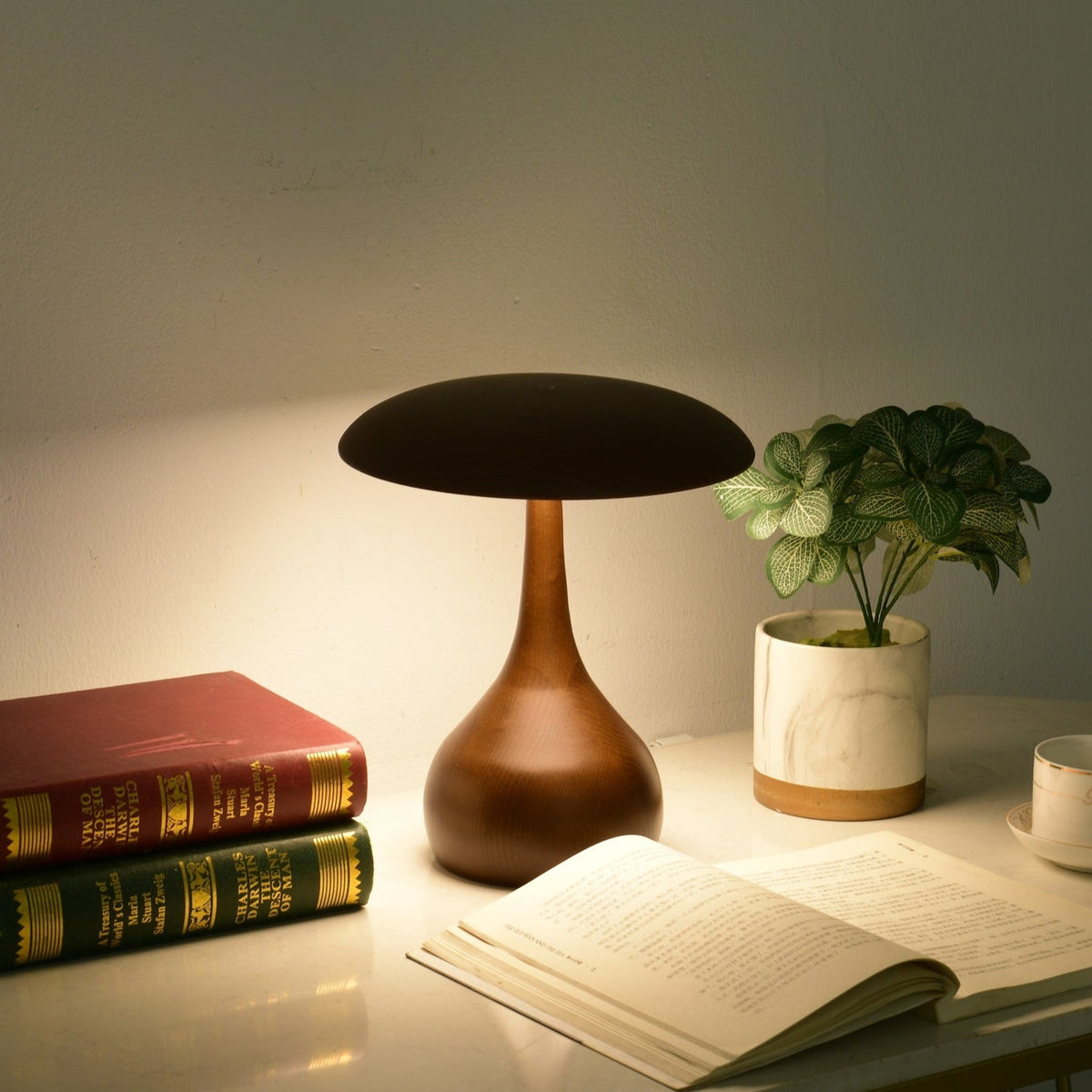 Orbis Vintage Holz Tischleuchte