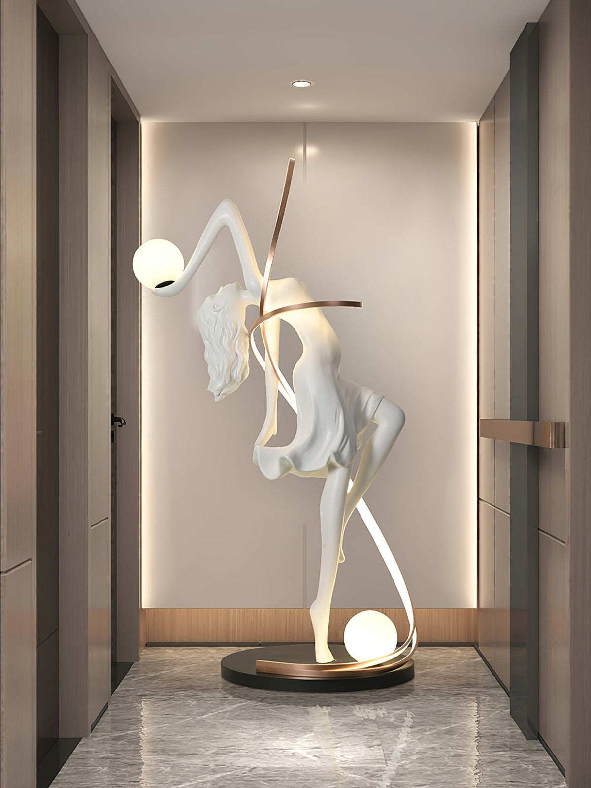 Mirorelia Stehleuchte Göttinnenstatue Elegant