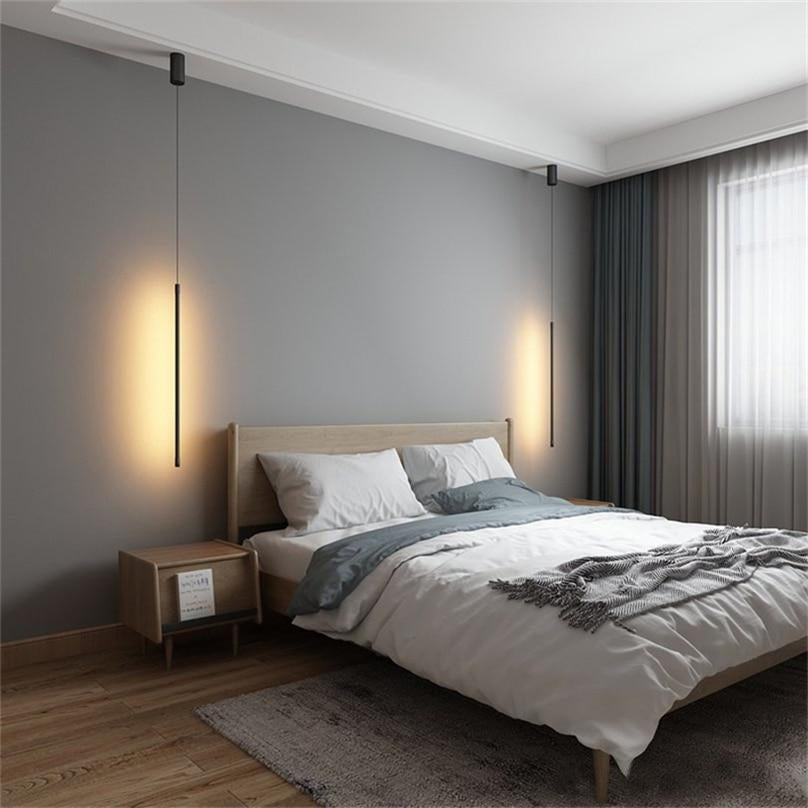 Arisha Modern LED Pendelleuchte Schwarz Metall Schlaf/Wohnzimmer