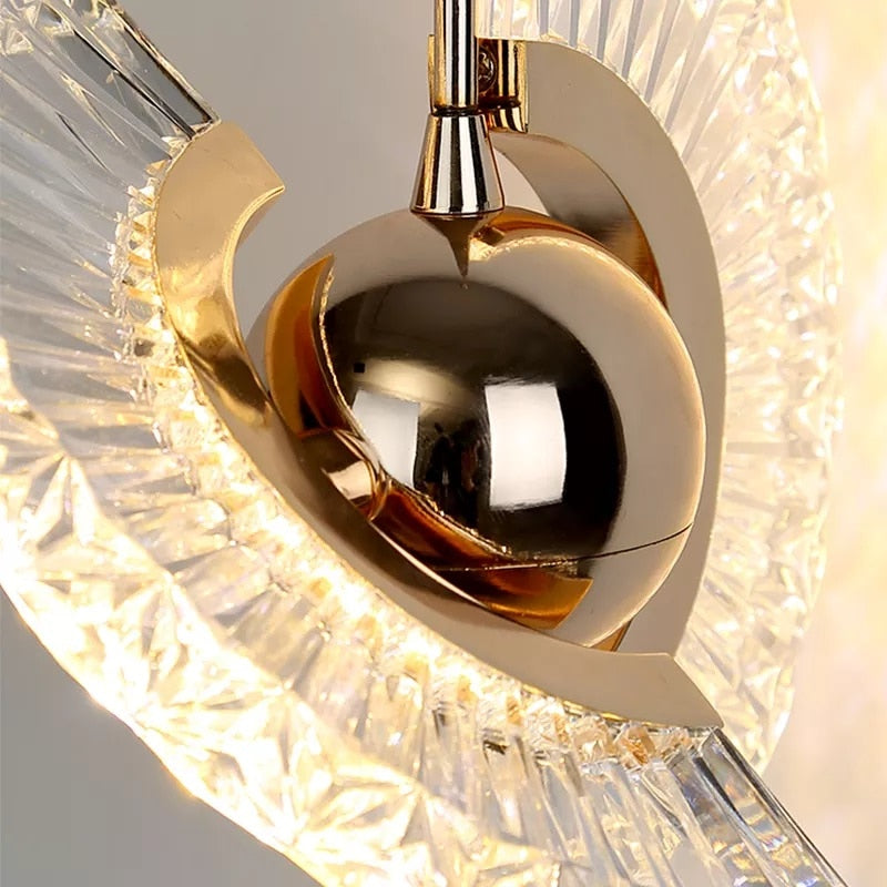 Kristy Modern LED Pendelleuchte Drehbare Gold Esstisch/Schlaf/WohnzimmerMetall Acryl