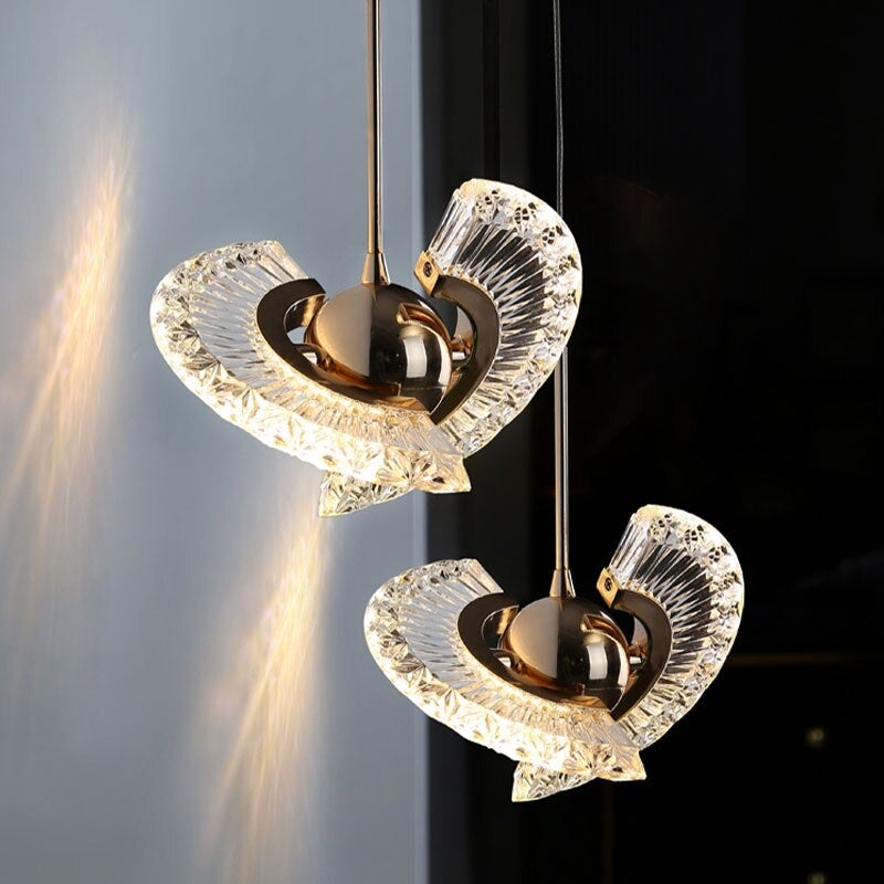 Kristy Modern LED Pendelleuchte Drehbare Gold Esstisch/Schlaf/WohnzimmerMetall Acryl