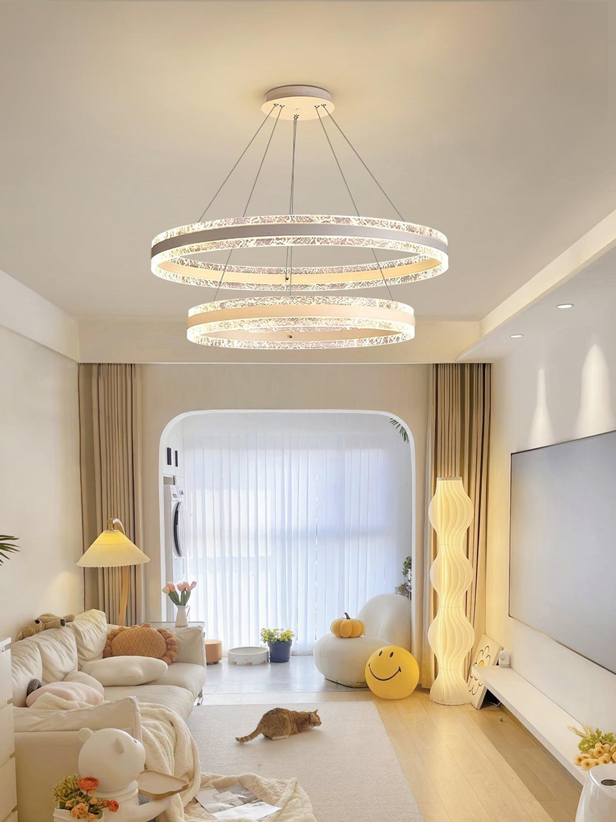 Aroxen Pendelleuchte modern LED Kreisschirme
