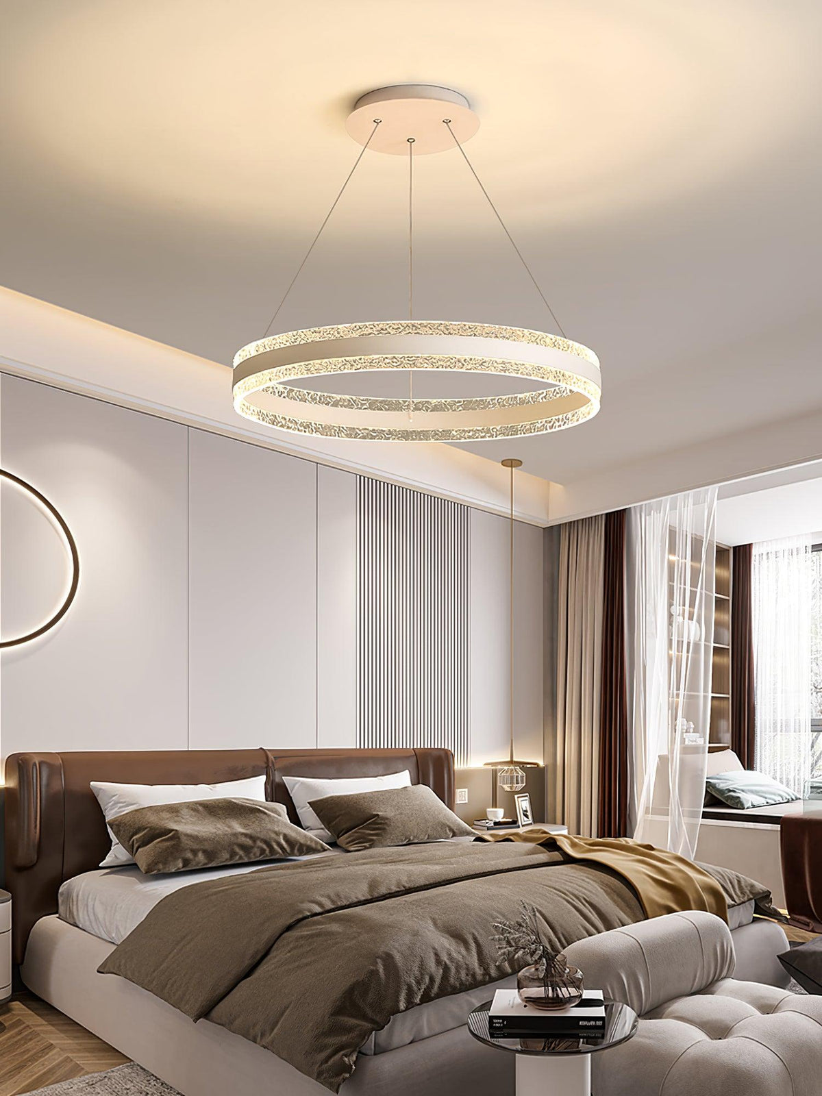 Aroxen Pendelleuchte modern LED Kreisschirme