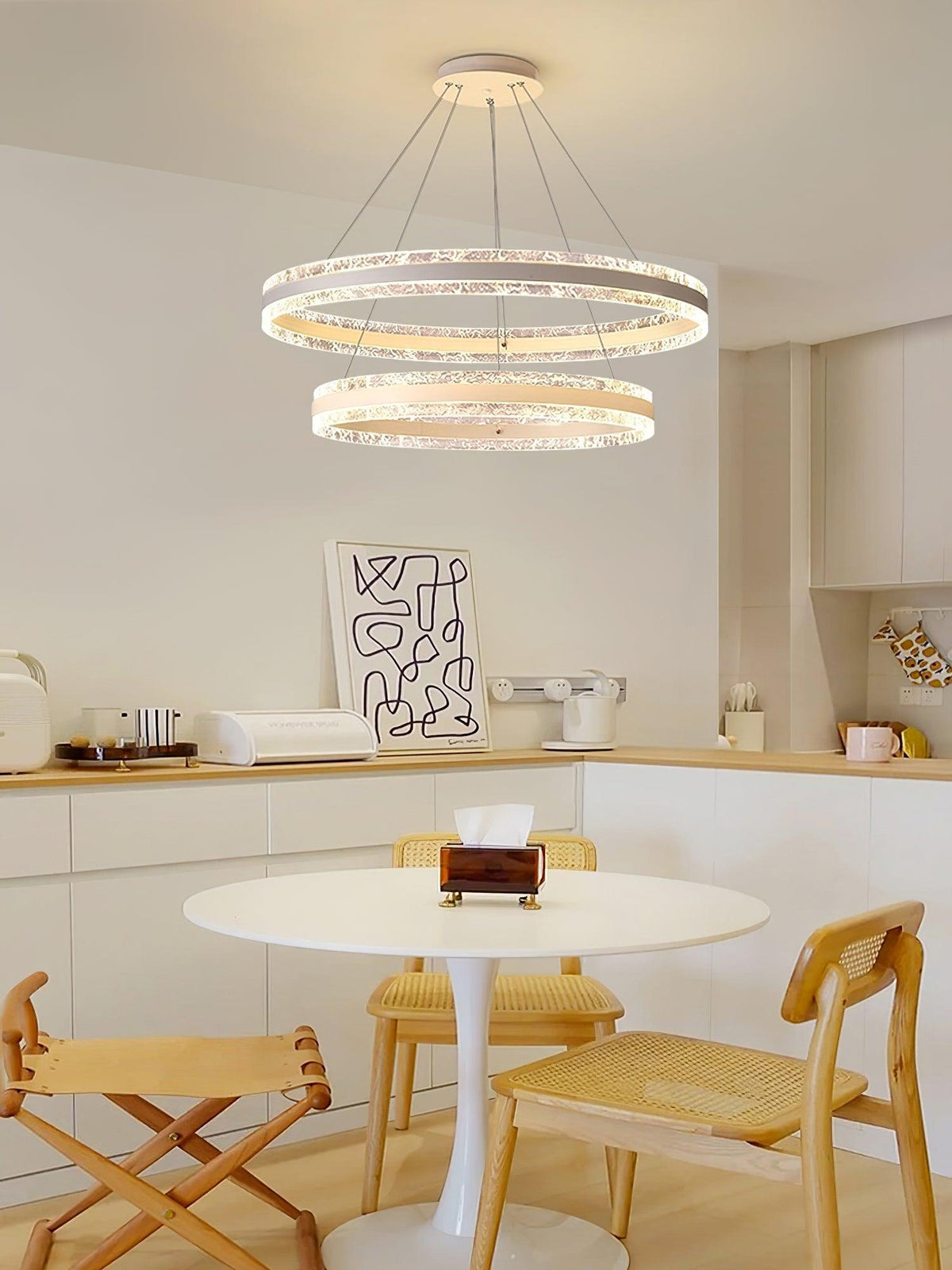 Aroxen Pendelleuchte modern LED Kreisschirme
