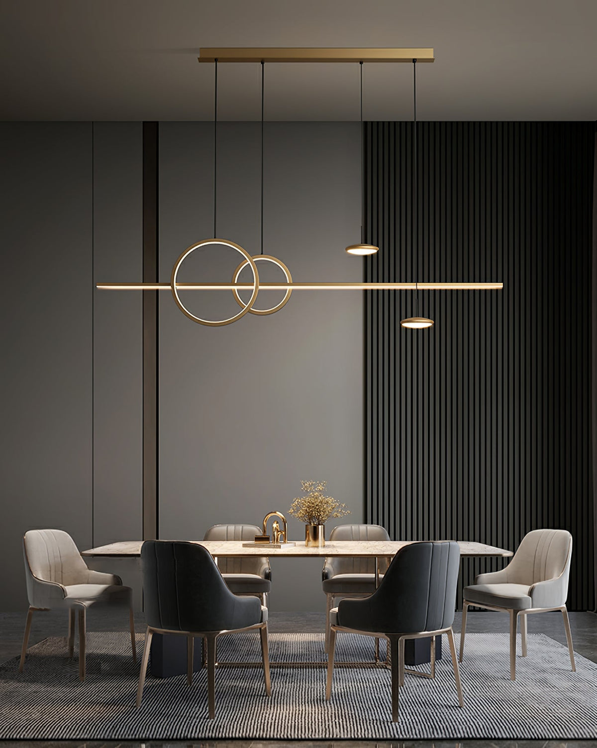 Tildas Pendelleuchte Geometrischer Ring Minimalistisch