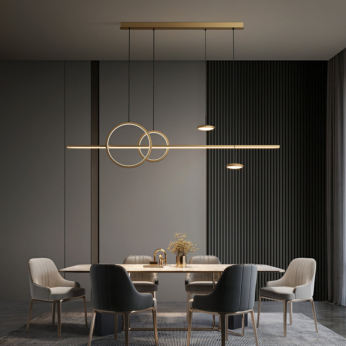 Tildas Pendelleuchte Geometrischer Ring Minimalistisch