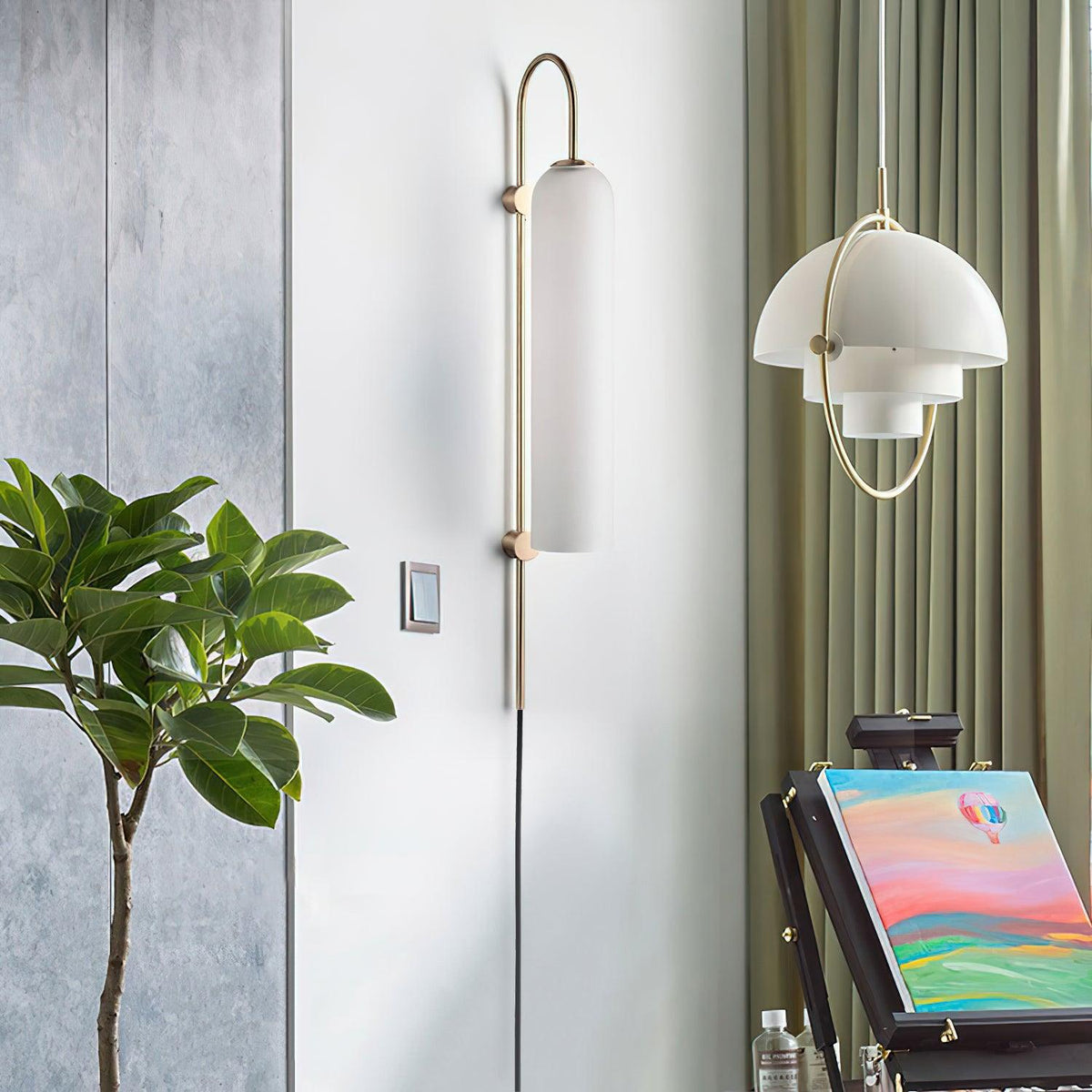 Talor Moderne Glas-Wandleuchte