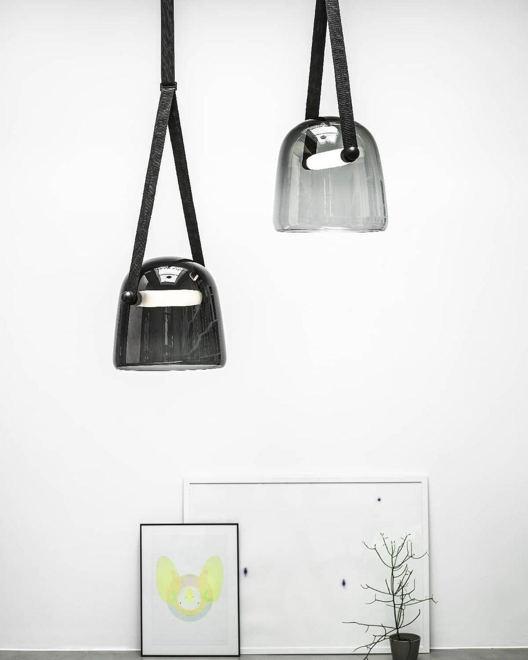 Averisce Pendelleuchte aus Leder im Industrie-Stil