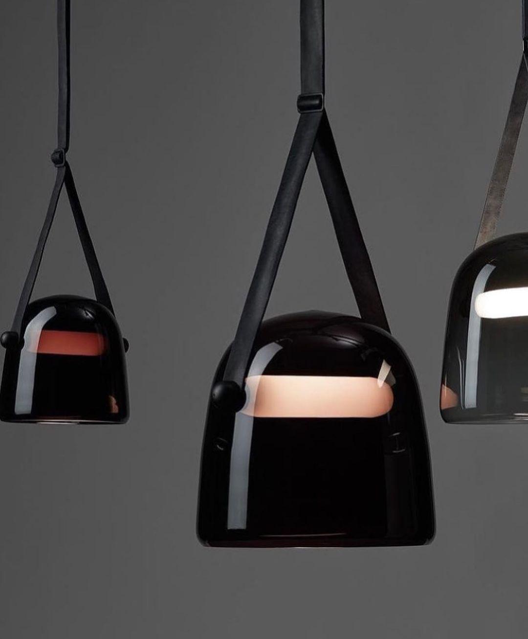 Averisce Pendelleuchte aus Leder im Industrie-Stil