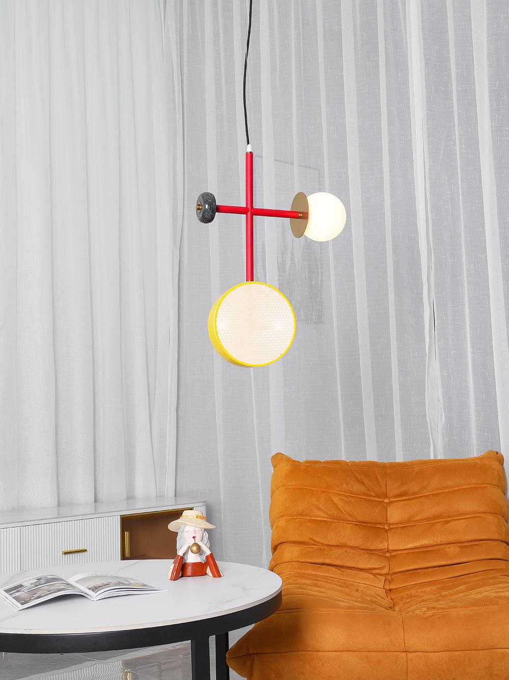 Daxl Vintage-Glas-Pendelleuchte