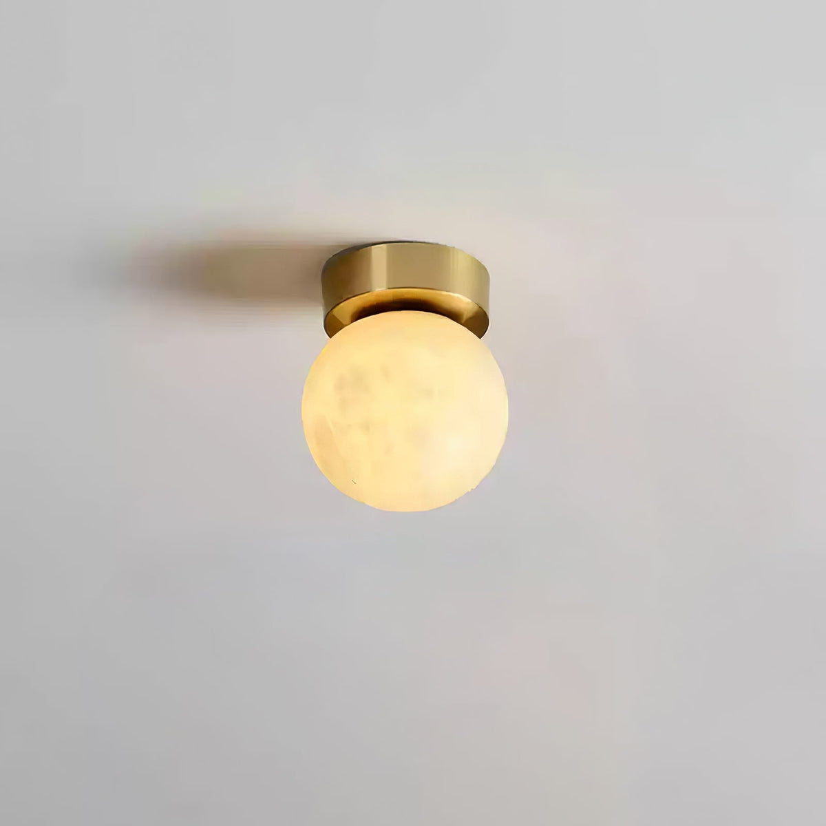 Otheyra Minimalistische Alabaster-flache Deckenleuchte