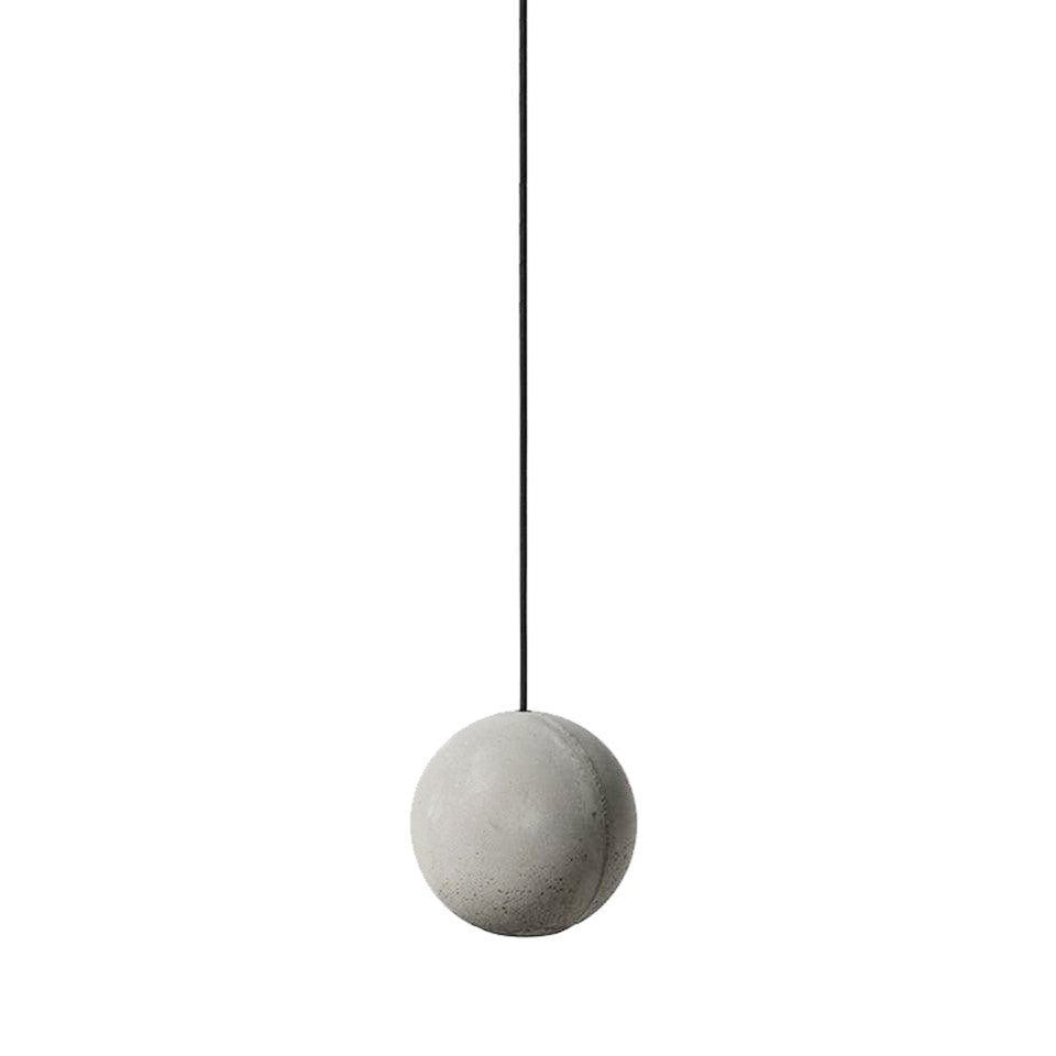 Umi Pendelleuchte aus Beton Kugel Mond Minimalistisch