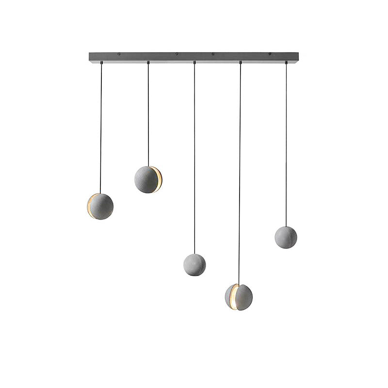 Umi Pendelleuchte aus Beton Kugel Mond Minimalistisch