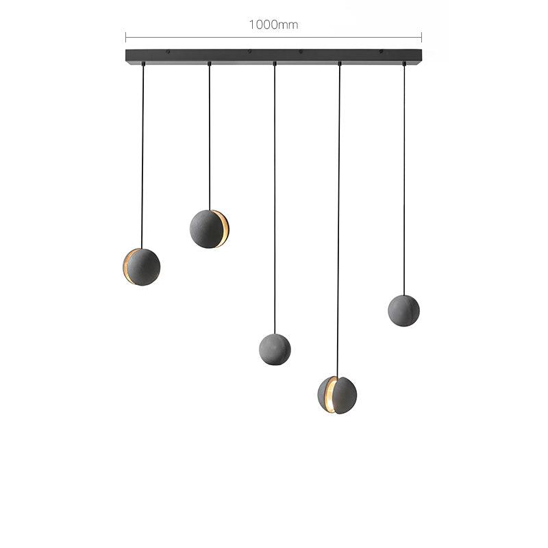 Umi Pendelleuchte aus Beton Kugel Mond Minimalistisch