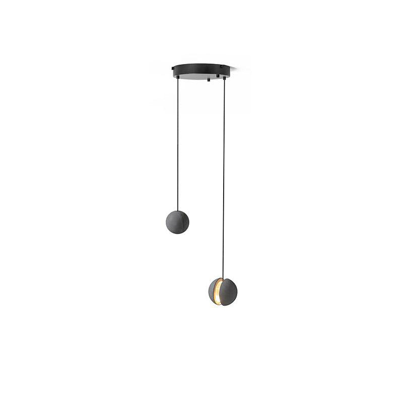 Umi Pendelleuchte aus Beton Kugel Mond Minimalistisch
