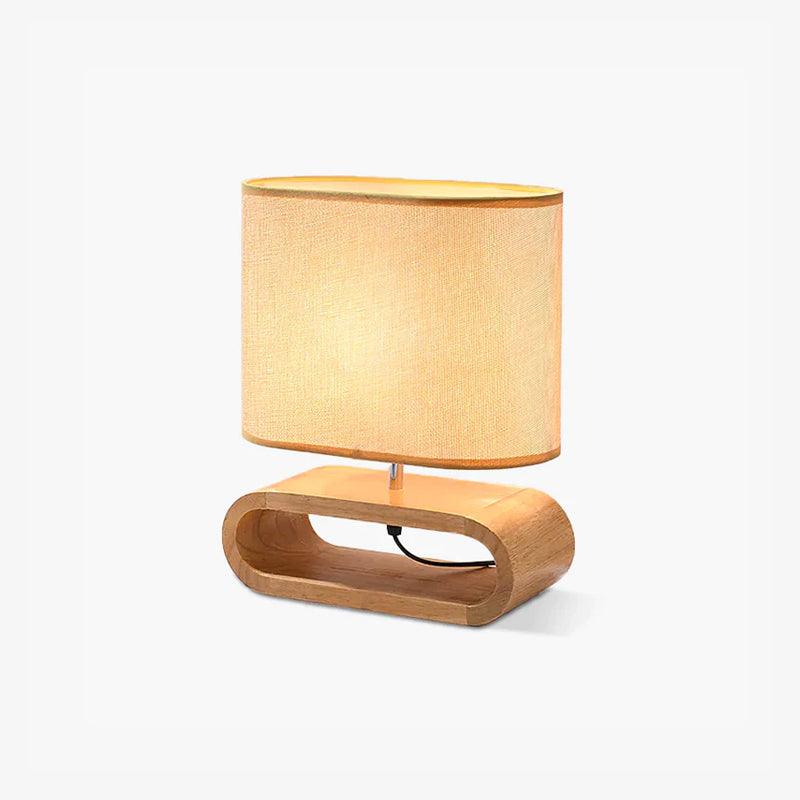 Loop Tischlampe aus rustikalem Holz