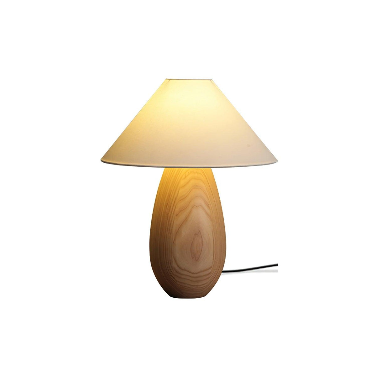 Orbace Tischleuchte aus natürlichem Holz