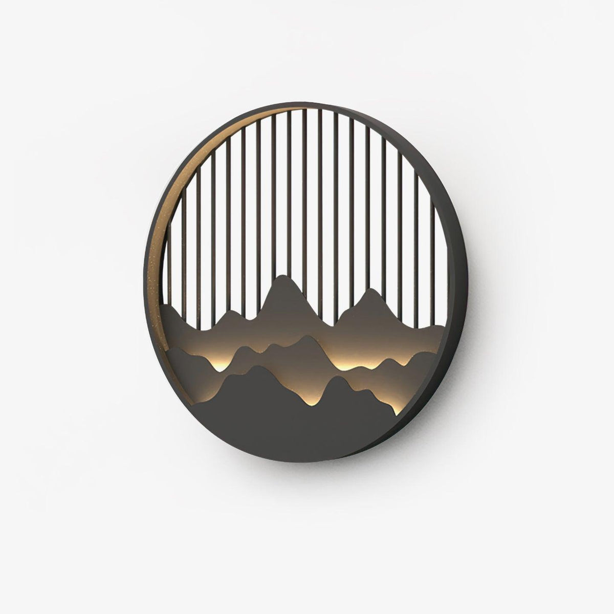 Sumi Mountain Circular Wandleuchte