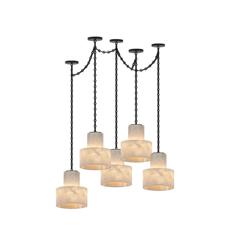 Leocadie Multi-Tier Kettenzylinder-Pendelleuchte