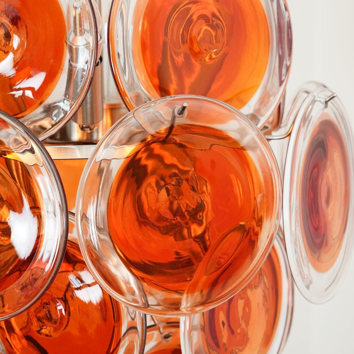 Eiroora Kronleuchter Murano-Orange-Glas