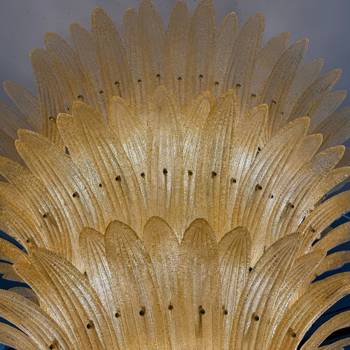 Ismavelle Kronleuchter aus Glas in Palmettenform