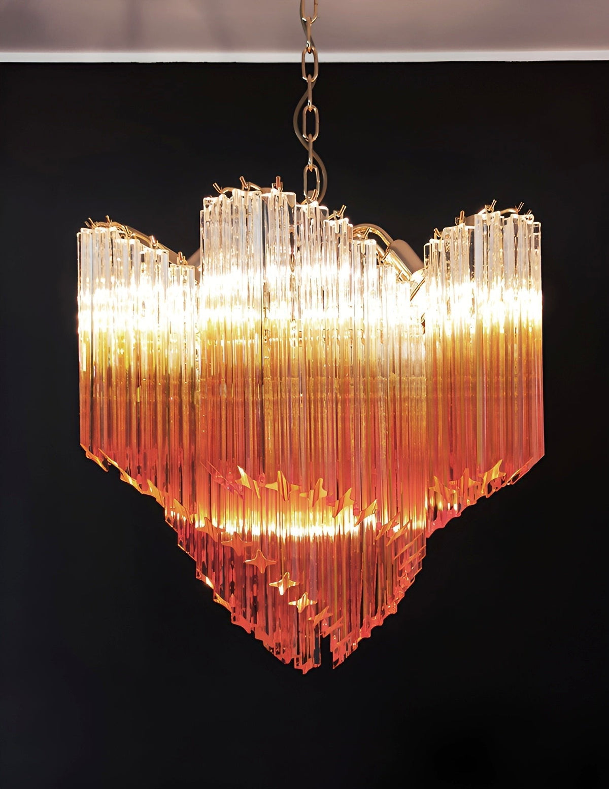 Evmararae Kronleuchter aus Gradient-Glas