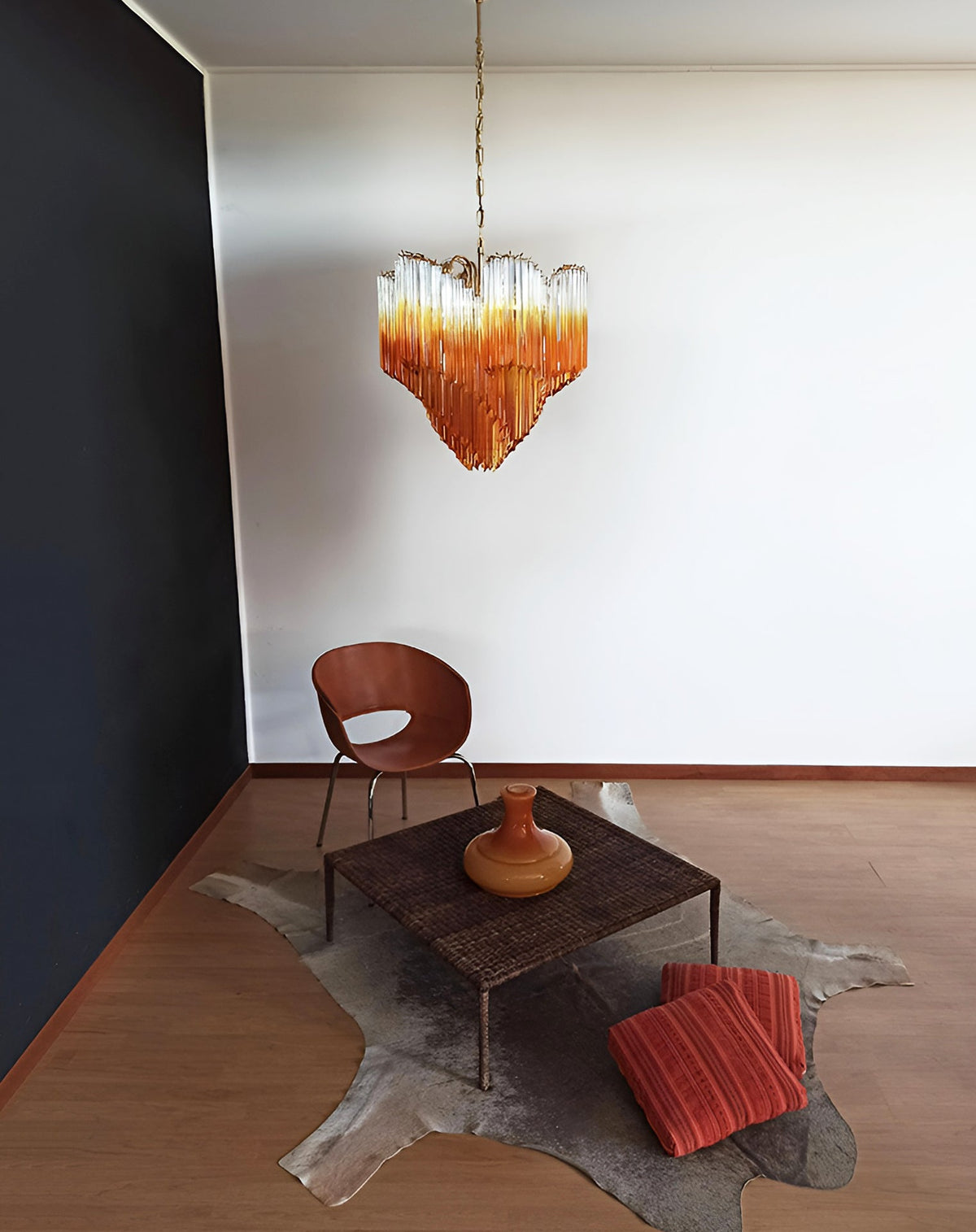 Evmararae Kronleuchter aus Gradient-Glas