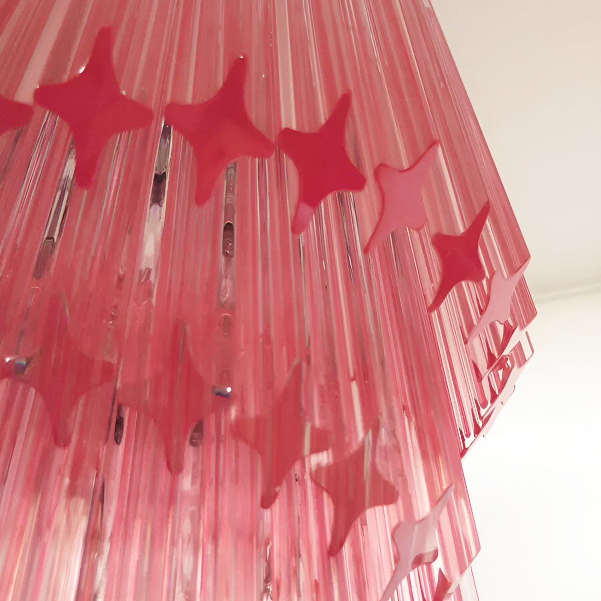 Reninelle Kronleuchter Spiral Pink Prism Gestuft