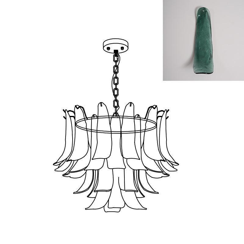 Moirai Kronleuchter aus Murano-Glas