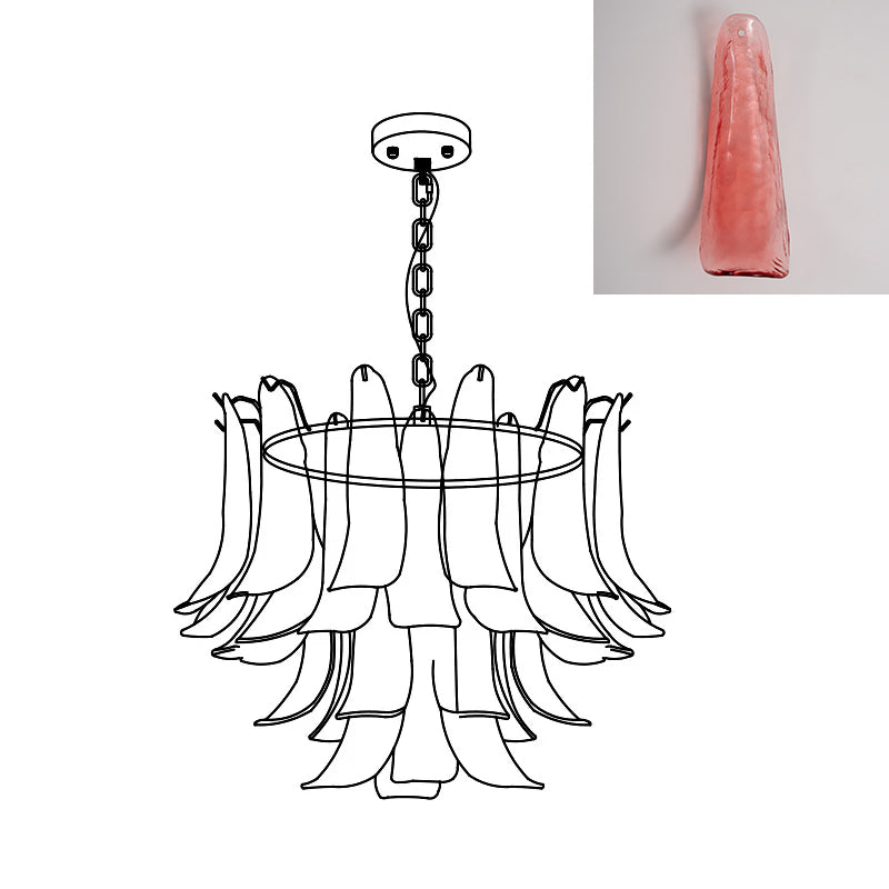 Moirai Kronleuchter aus Murano-Glas