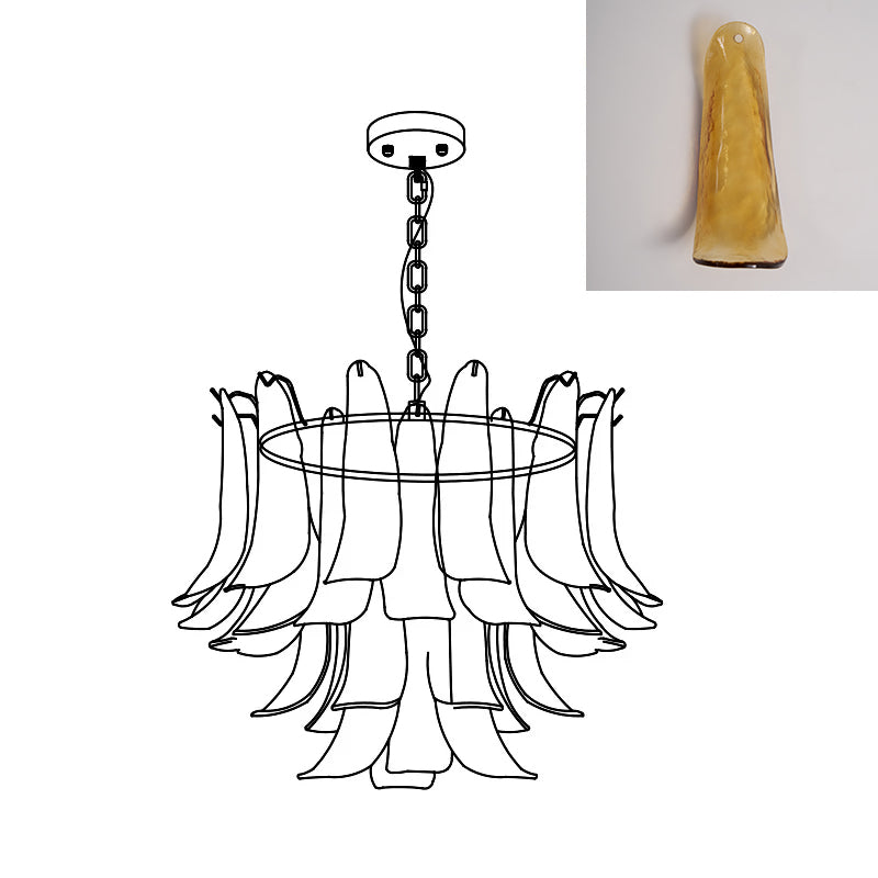 Moirai Kronleuchter aus Murano-Glas